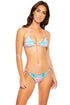 Luli Fama South Beach Vacay Wavy Ruched Back Tie Side Bottom